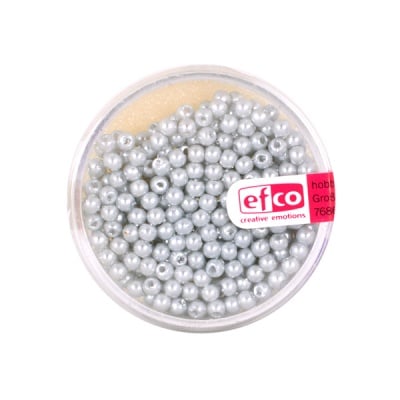 Стъклени восъчни перли, ф 3 mm, 300 бр., светлосини