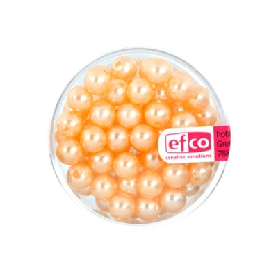 Стъклени восъчни перли, ф 6 mm, 60 бр., жълти