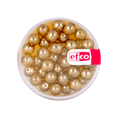 Стъклени восъчни перли, гланц, 6 mm, 40 бр., маслиненозелени