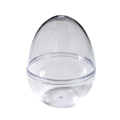Яйце от пластмаса, H 120x90 mm, прозрачна