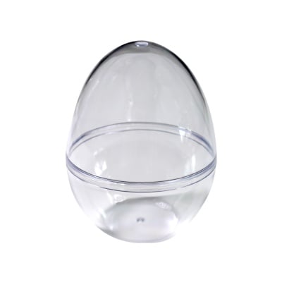 Яйце от пластмаса, H 90 mm, прозрачна