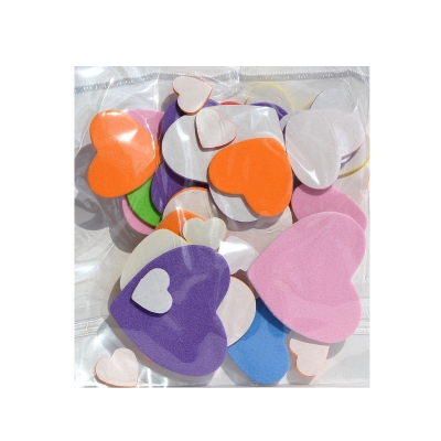 Комплект деко фигурки Сърца от пеногума, 30 бр.