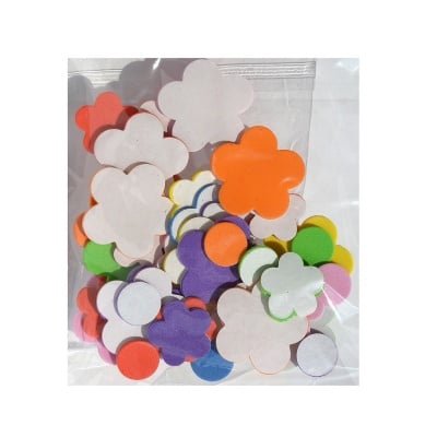 Комплект деко фигурки Цветя от пеногума, 30 бр.