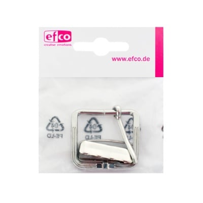 Тока, квадратна, b 30 mm, 1 бр., посребрена