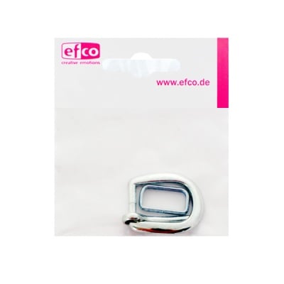 Тока, овална, b 15 mm, 1 бр., посребрена