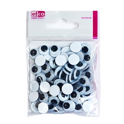Трептящи очички - копчета, кръгли, ф 12 mm, 100 броя