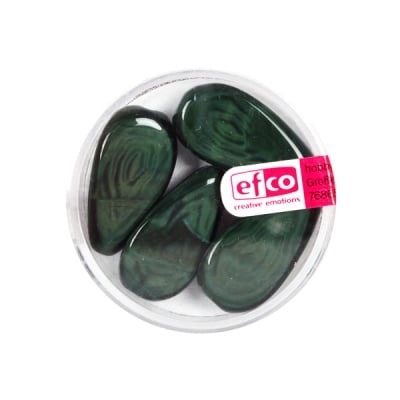 Триъгълни перли Silky, 23x12 mm, 4 бр., тъмнозелен мат