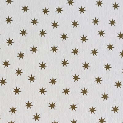 Варио картон, 300 g/m2, 50 x 70 cm, 1л, бял със златни звезди