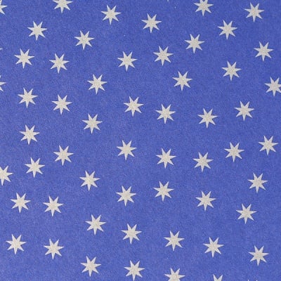 Варио картон, 300 g/m2, 50 x 70 cm, 1л, син със сребърни звезди