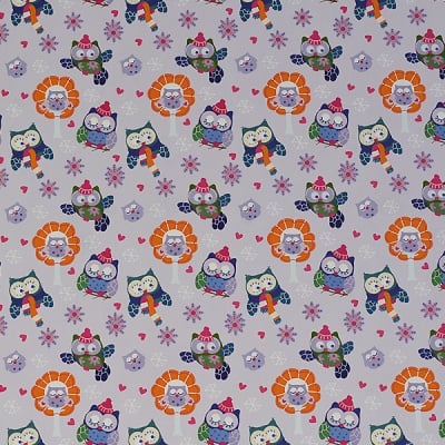 Варио картон, 300 g/m2, 50 x 70 cm, 1л, Зимни сови