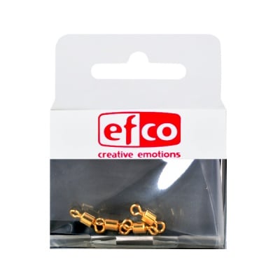 Въртящ механизъм за синджирче, 12 х 4 mm, 4 броя, позлатен