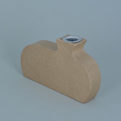 Ваза от папие маше с алуминиева вложка, форма B, 15,5 x 9,5 x 3 cm, 2 бр.