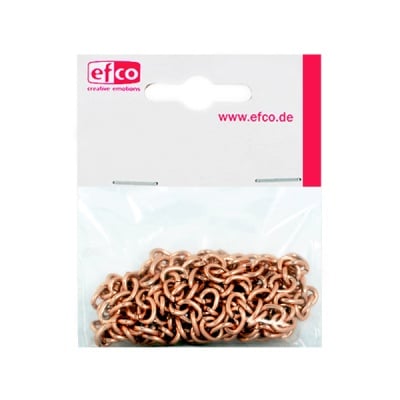 Верижка, плетка „Анкер“, едри звена, 8 x 1,2 mm, 1 m, медно