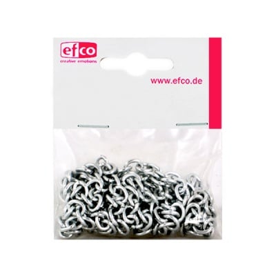 Верижка, плетка „Анкер“, едри звена, 8 x 1,2 mm, 1 m, сребриста
