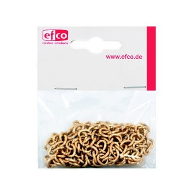 Верижка, плетка „Анкер“, едри звена, 8 x 1,2 mm, 1 m, златиста