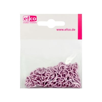 Верижка, плетка „Анкер“, ситни звена, 6 x 1,0 mm, 1 m, розова