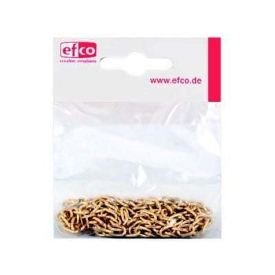 Верижка, плетка „Анкер“, ситни звена, 6 x 1,0 mm, 1 m, златиста