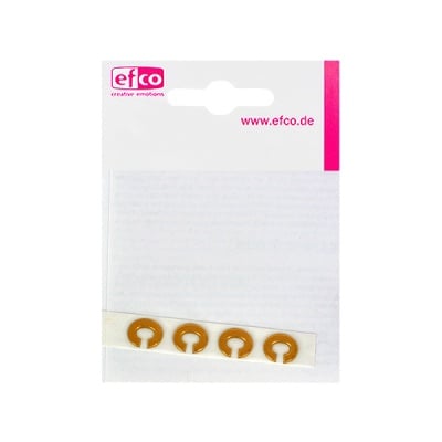 Восъчна декоративна фигура, буква, C, 8 mm, 4 бр., златисто гланц