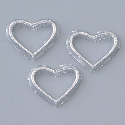 Восъчна декоративна фигура, Herzen, 20 mm, 8 бр., сребристо
