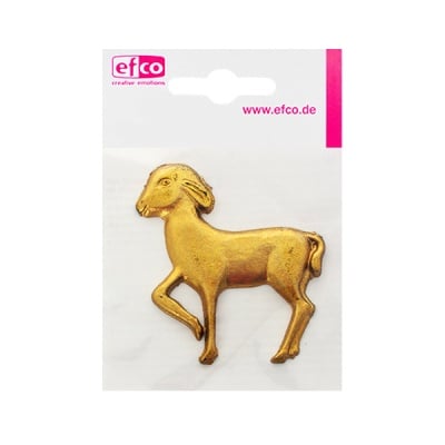 Восъчна декоративна фигура, Osterlamm, 60 x 55 mm, 1 бр., златисто