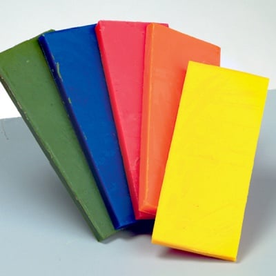 Восък на листи за моделиране, 100x40x5mm, 5 бр., микс