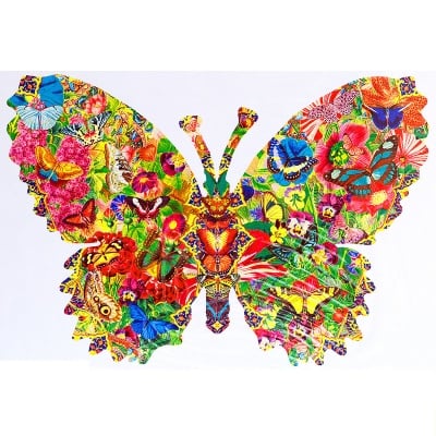 Пъзел художествен WENTWORTH,Butterfly kaleidoscope,210 части