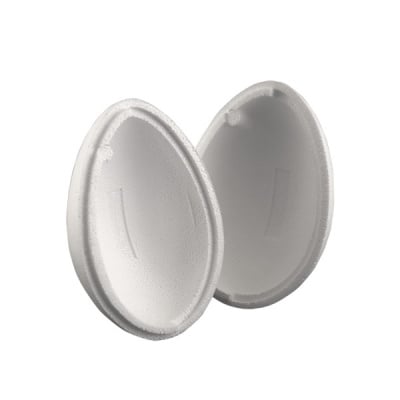 Яйце от стиропор, бял, H 200 mm, 2 части