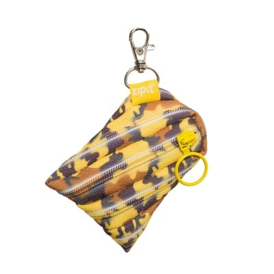 Несесер с ключодържател Camo, жълт камуфлаж