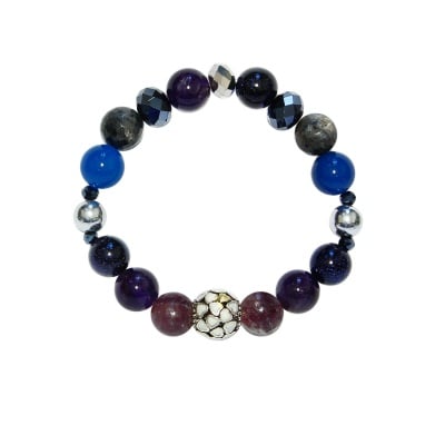 Гривна - Star Dust - Лепидолит, Лабрадорит и Авантюрин