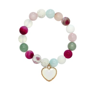 ГРИВНА АХАТ, ЖАДЕИТ, КВАРЦ, ХАУЛИТ - 100% естествени камъни, ръчна изработка, Alice