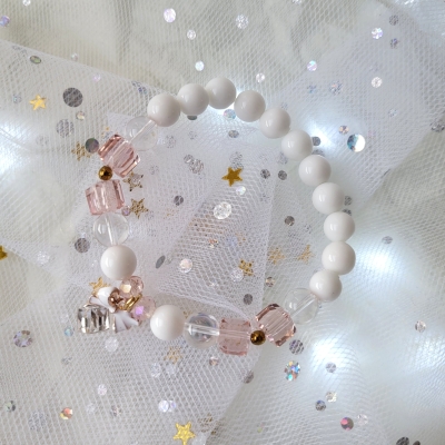 Коледна гривна от естествени камъни - Frozen Gift ????