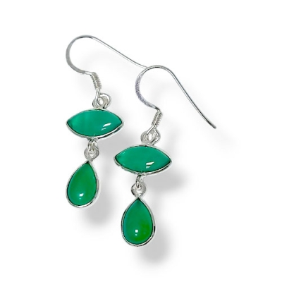 Обици Мторолит със Сребро 925