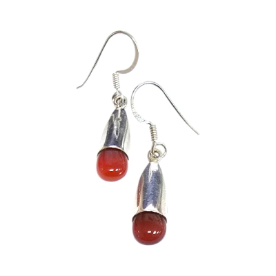 Обици Карнеол със Сребро 925