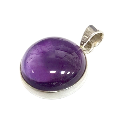 Медальон Аметист със Сребро 925
