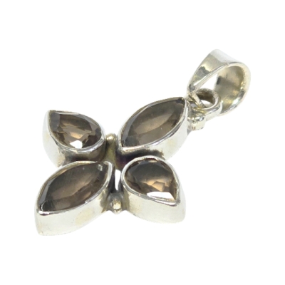 Медальон Опушен Кварц със Сребро 925