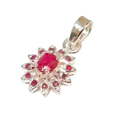 Медальон Рубин със Сребро 925