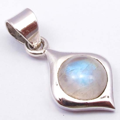 Медальон Лунен Камък със Сребро 925