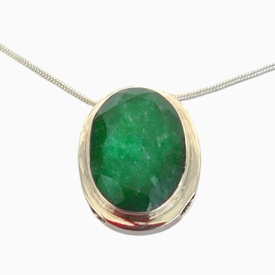 Колие Изумруд, Смарагд със Сребро 925