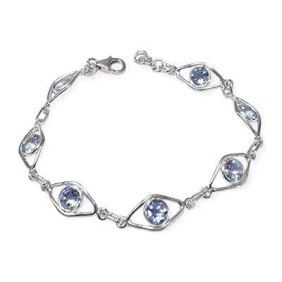 Гривна Топаз със Сребро 925