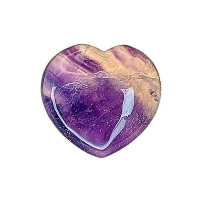 Сърце от "Rainbow" Флуорит
