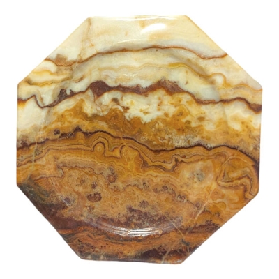 Поднос от Арагонит с Форма Шестостен