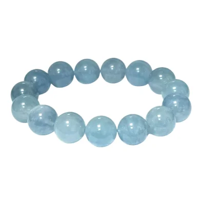 Гривна Аквамарин Топче 14 мм - Уникат