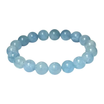 Гривна Аквамарин Топче 10,5 мм - Уникат