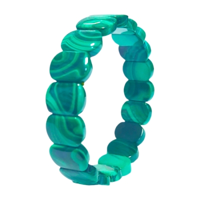 Гривни Естествен Малахит Овал Качество ААА