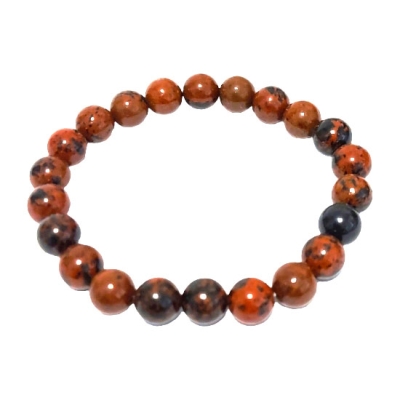 Гривна Махагонов Обсидиан Топче 8 мм