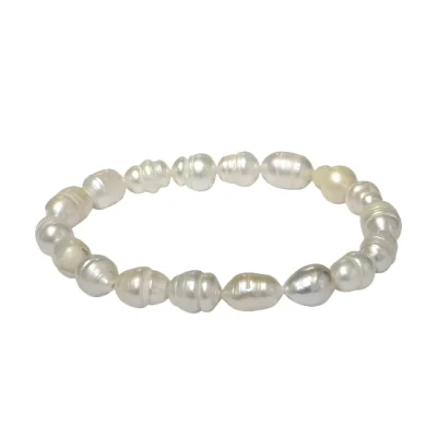 Гривна Бяла Перла 8-10  мм