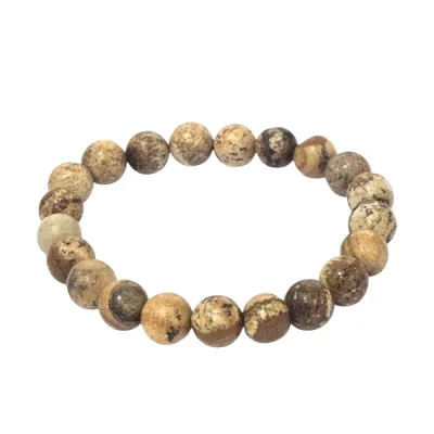 Гривна Пейзажен Яспис Топче 8 мм