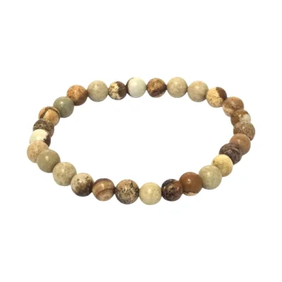 Гривна Пейзажен Яспис Топче 6 мм