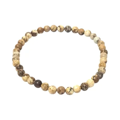 Гривна Пейзажен Яспис Топче 4 мм