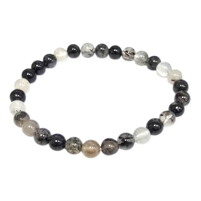 Гривна Турмалин в Кварц, "Стрелите на Амур" Топче 6 мм